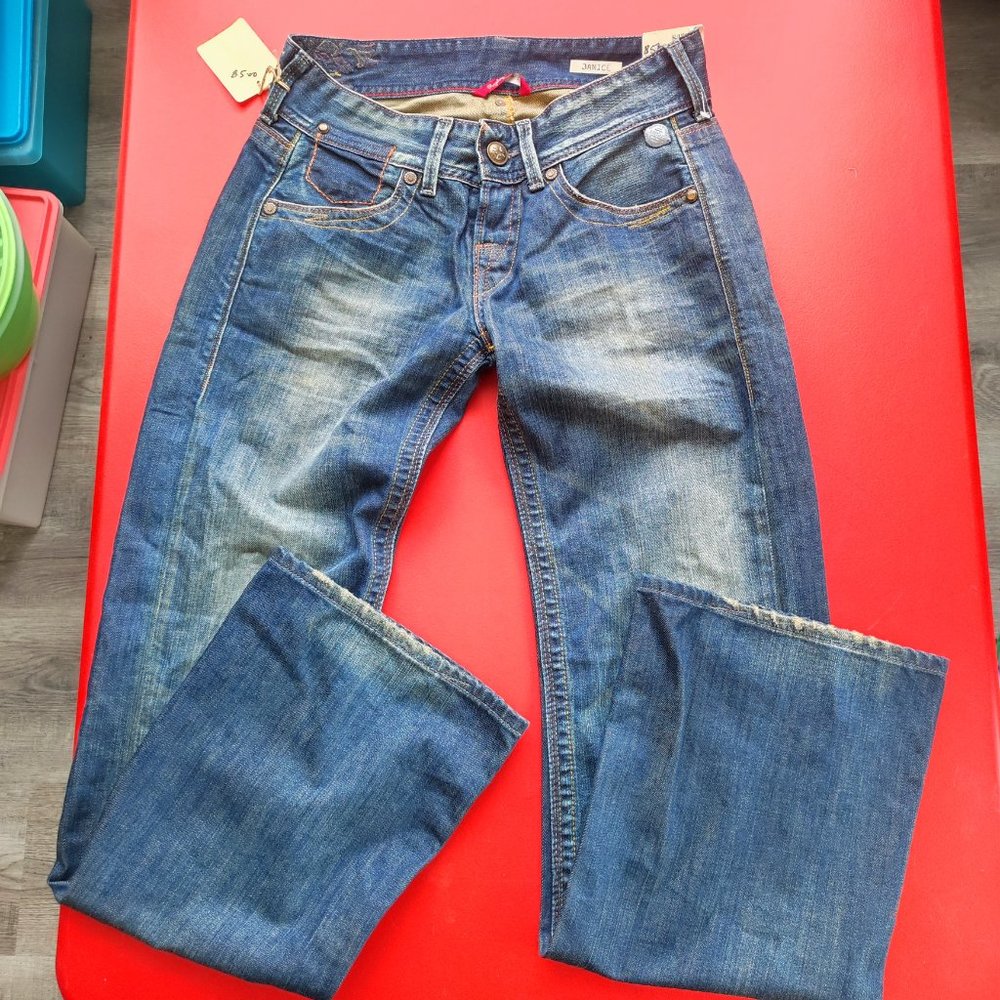 NWT Replay Janice jeans baggy blue women's size 26x32